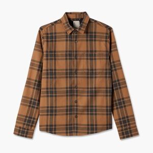 Vuori Range Shirt Jacket Men’s Camel Cotton Shirt XL